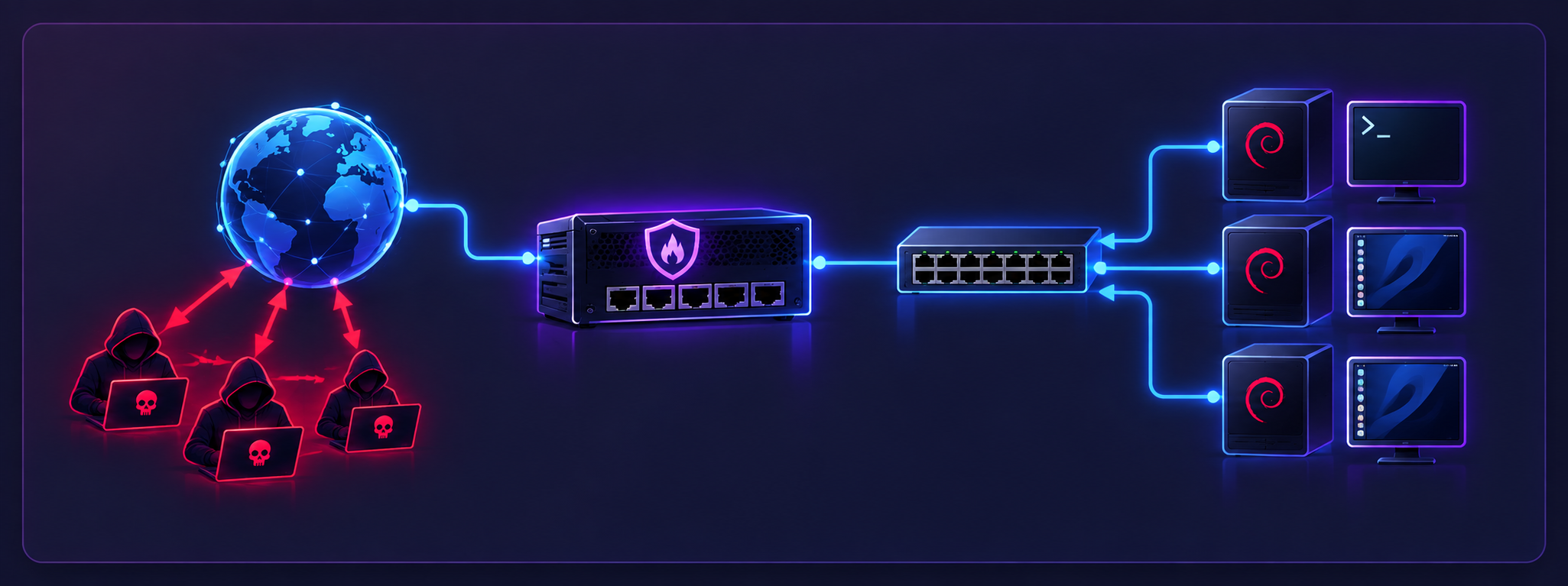 Architecture du laboratoire après ajout de pfSense